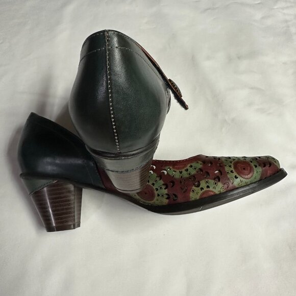 Spring Step L'Artiste LaJuan size 39 Brand New Bordeaux Multi color - Picture 7 of 8